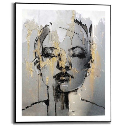 Framed in Black Painted Lady 50x40