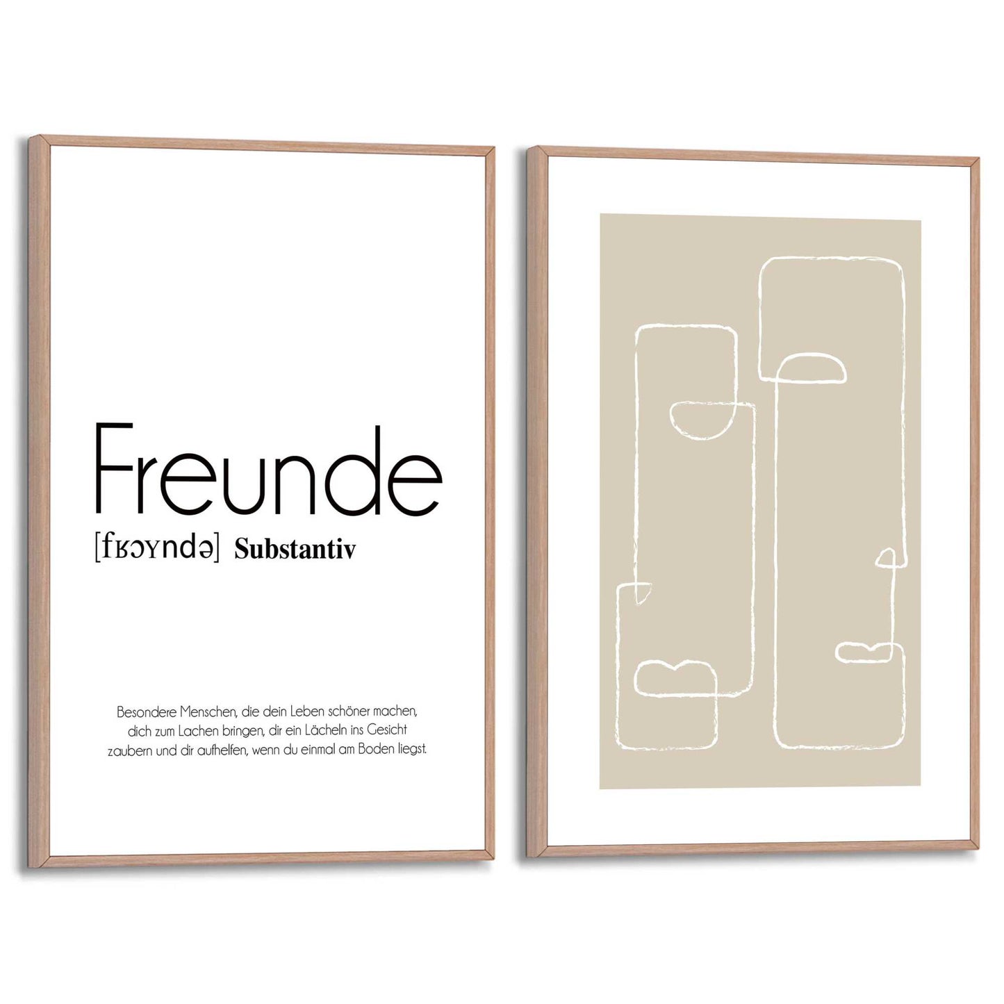 Framed in Wood Friends 30x20