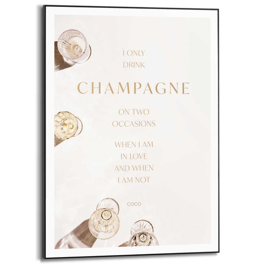 Framed in Black Champagne 70x50