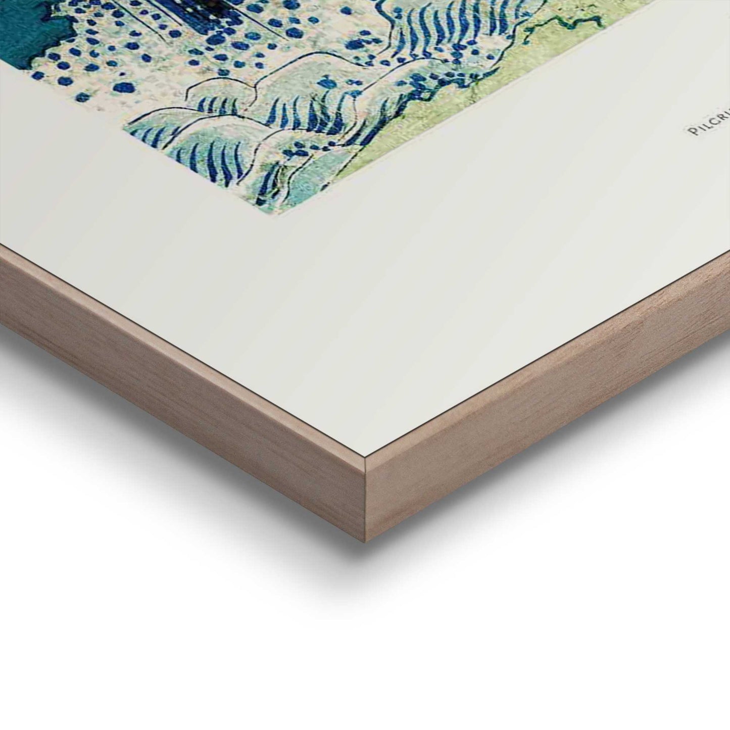 Framed in Wood Hokusai - Kirifuri waterfall 70x50