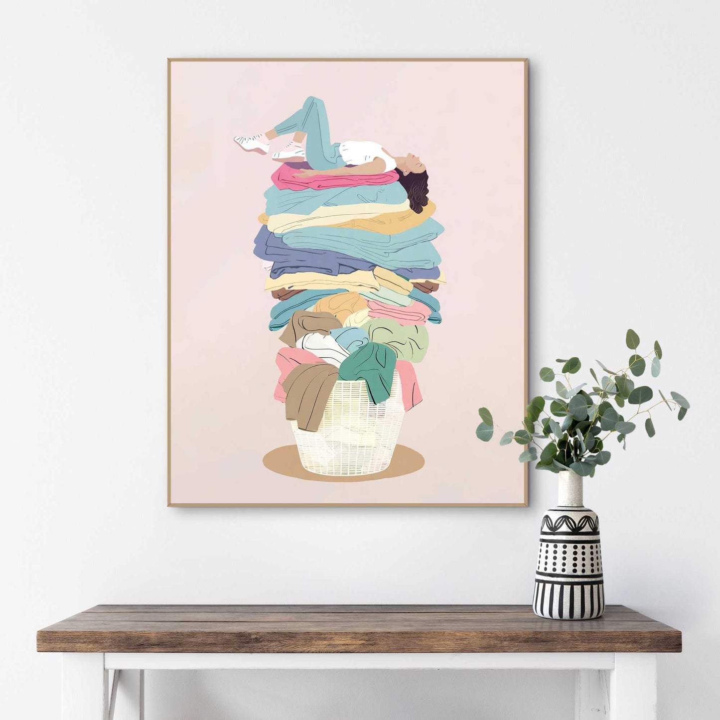 Framed in Wood High Laundry 50x40