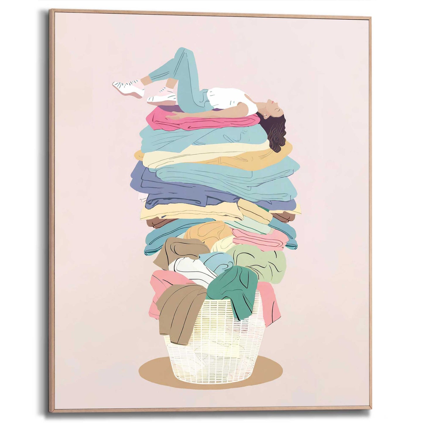 Framed in Wood High Laundry 50x40