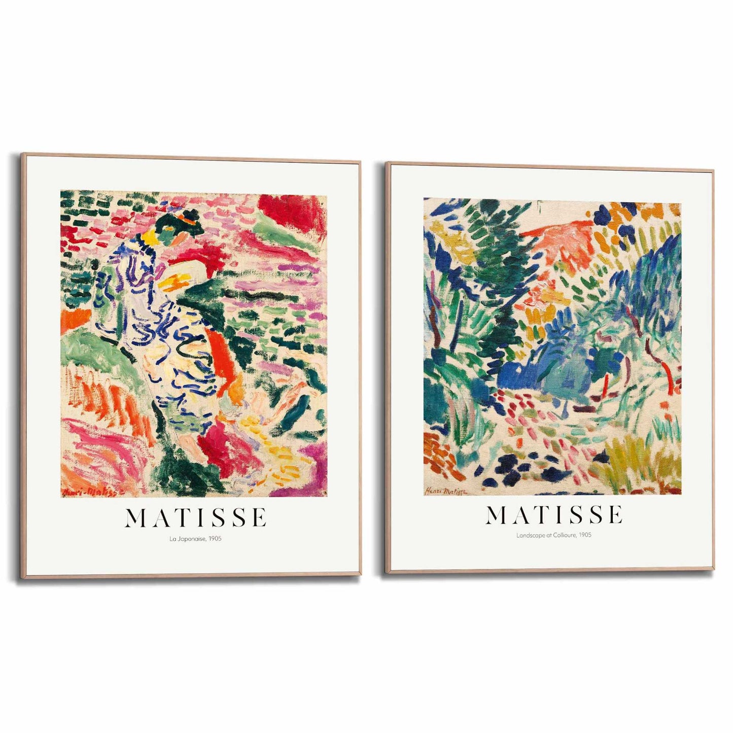 Framed in Wood Matisse - fauvism set 40x50