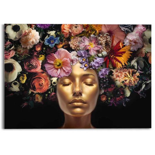 Acrylic painting Floral Silence 50x70