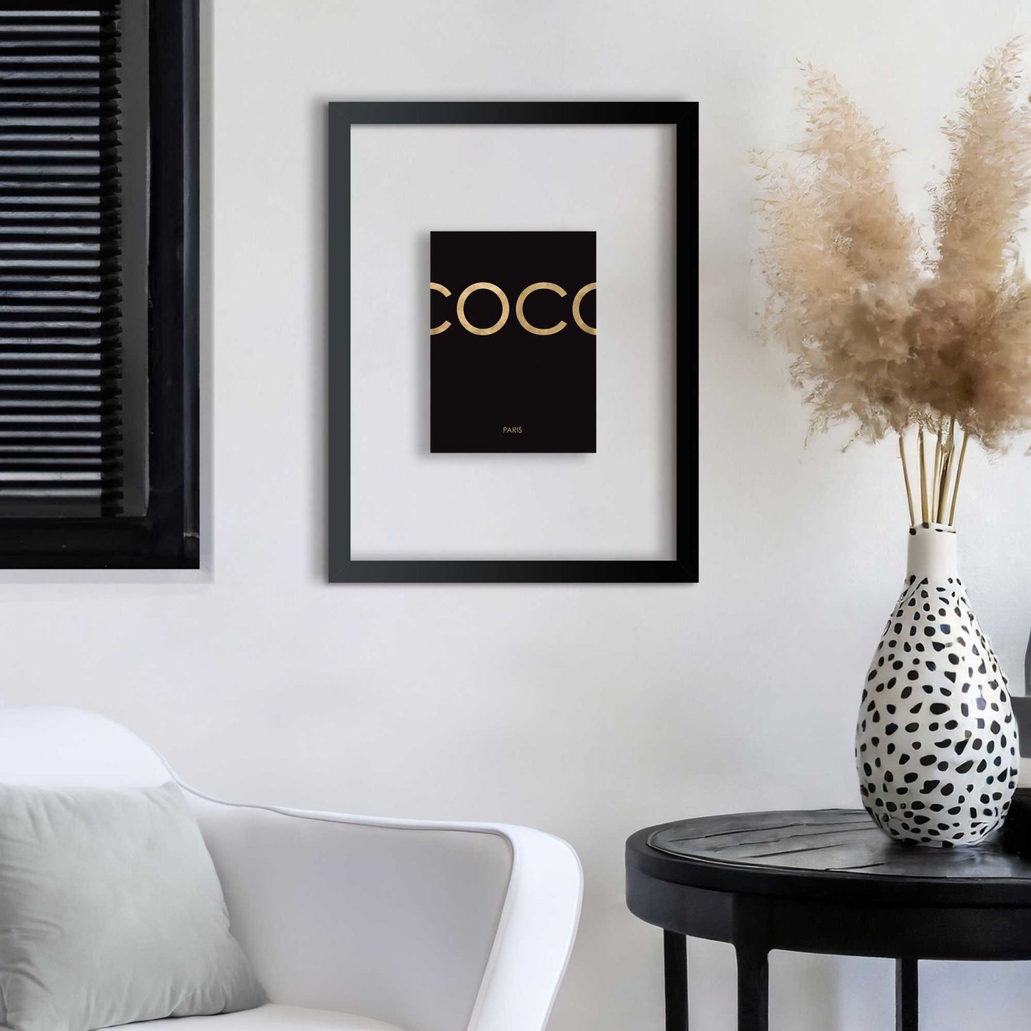 Framed Acryl Paris Gold 40x30