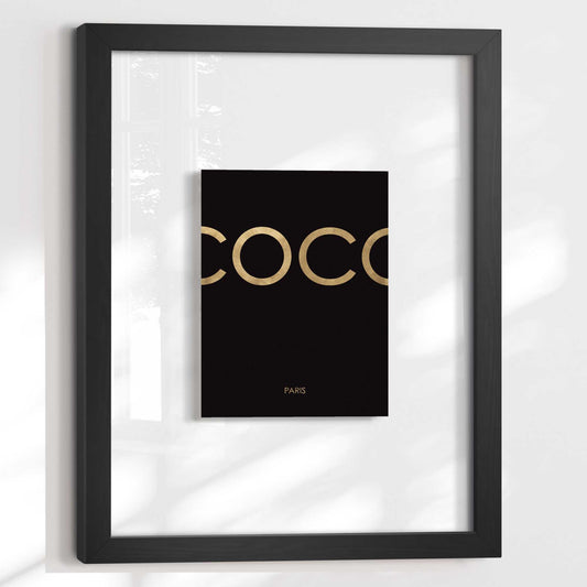 Framed Acryl Paris Gold 40x30