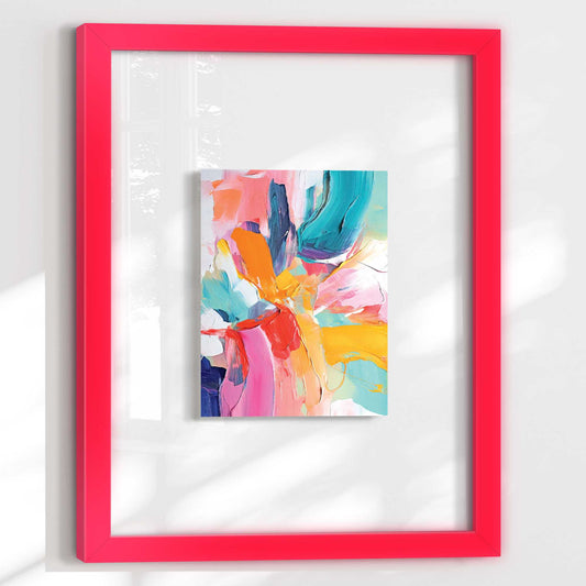 Framed Acryl Painted Colours 40x30