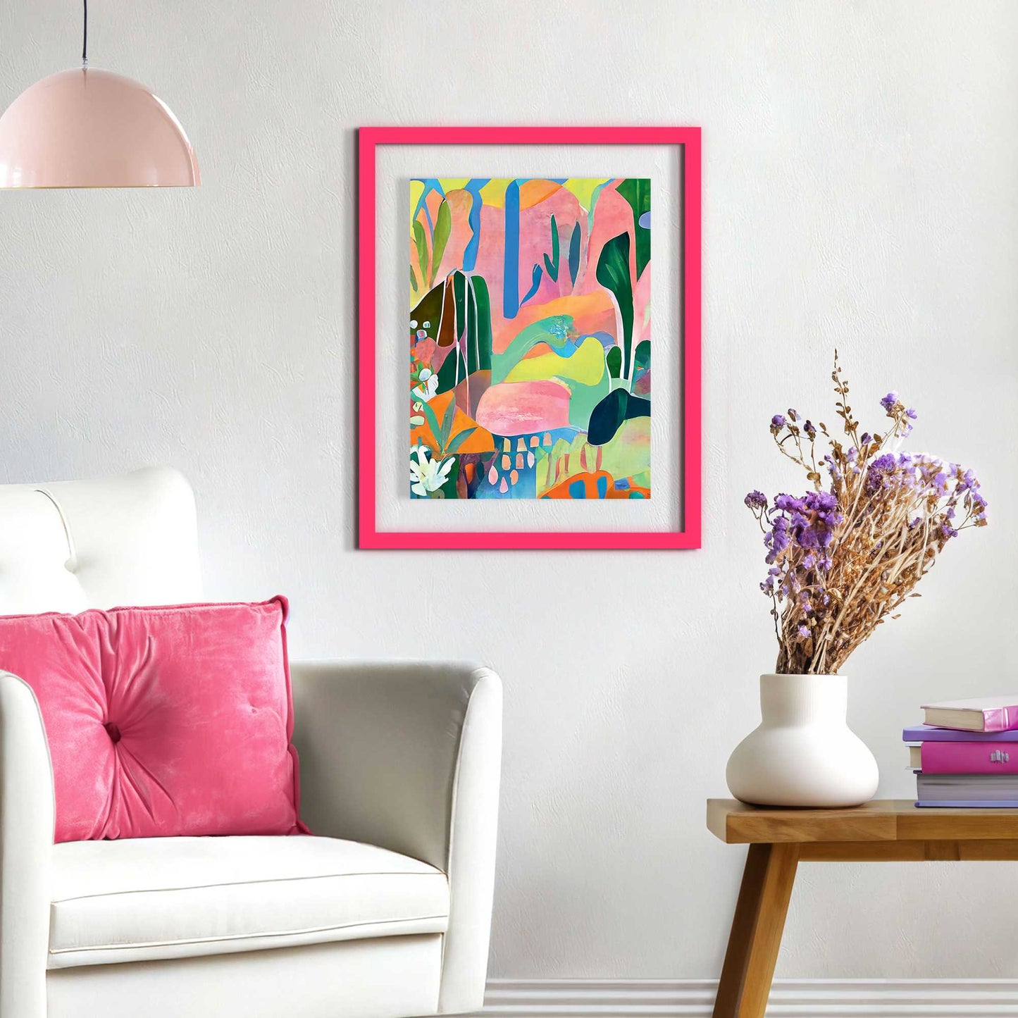 Framed Acryl Garden of Eden 50x40