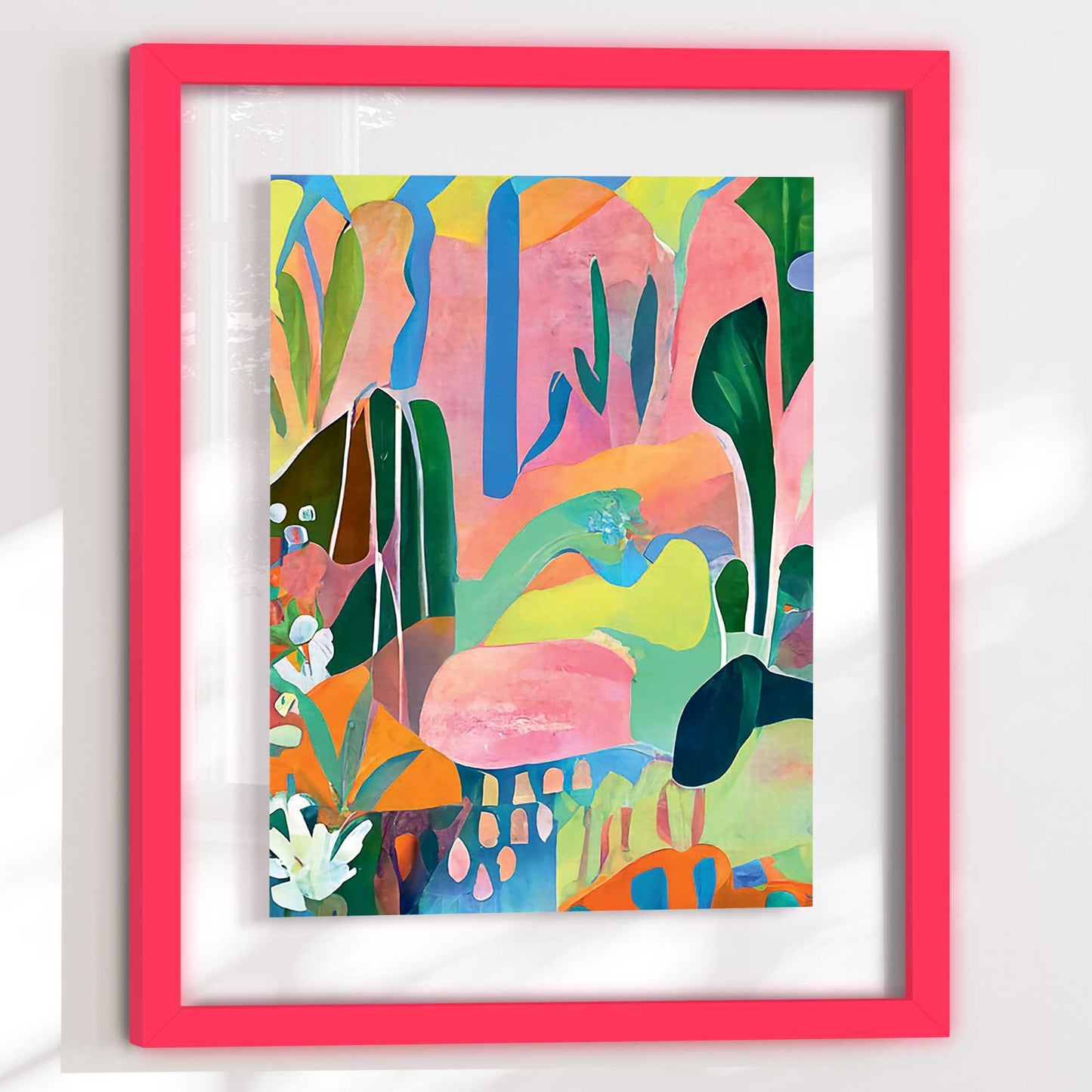 Framed Acryl Garden of Eden 50x40