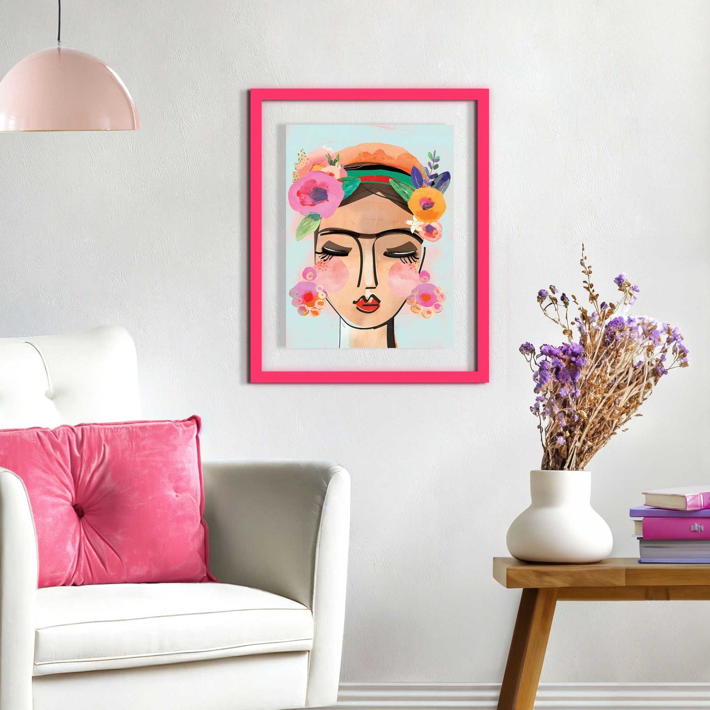 Framed Acryl Happy Portrait 50x40