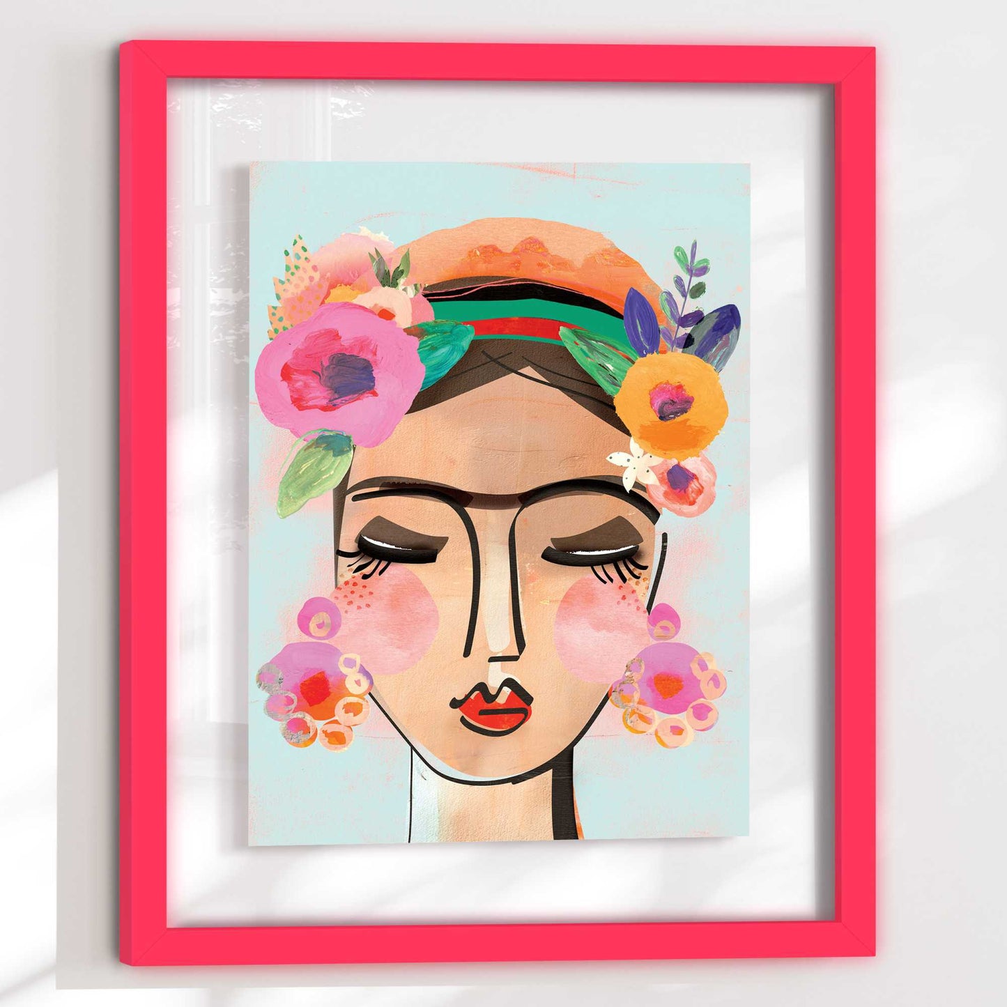 Framed Acryl Happy Portrait 50x40