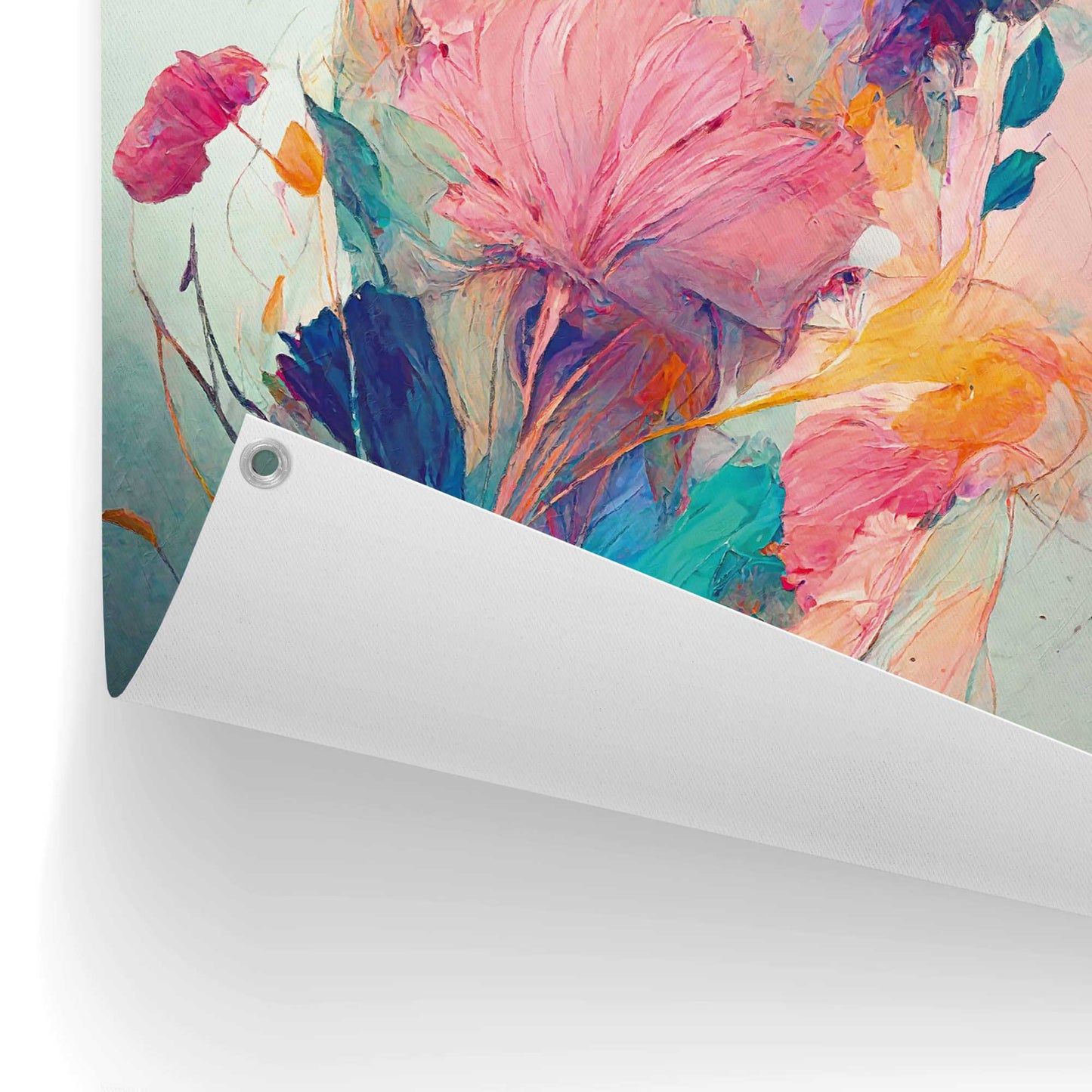 Outdoor Art Colourful Painted Flowers I 70x50
