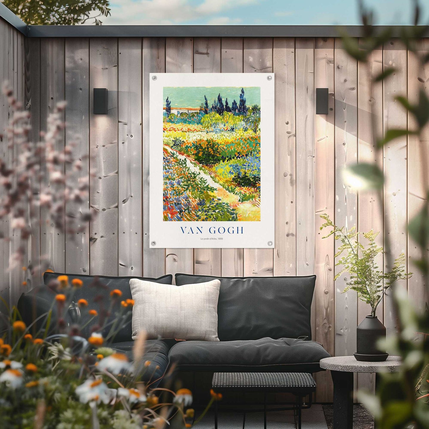Outdoor Art Van Gogh - Garden de Arles 70x50