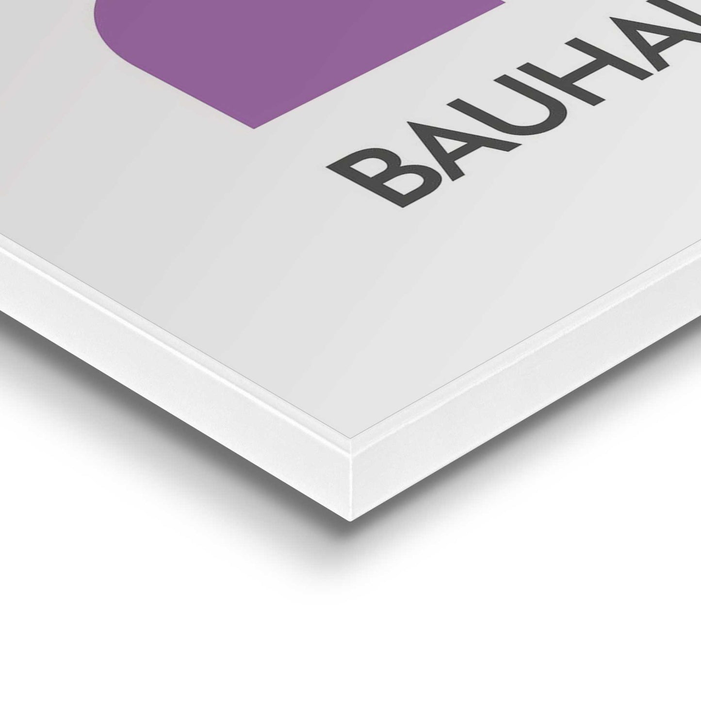 Framed in White Bauhaus - funky colours 50x40