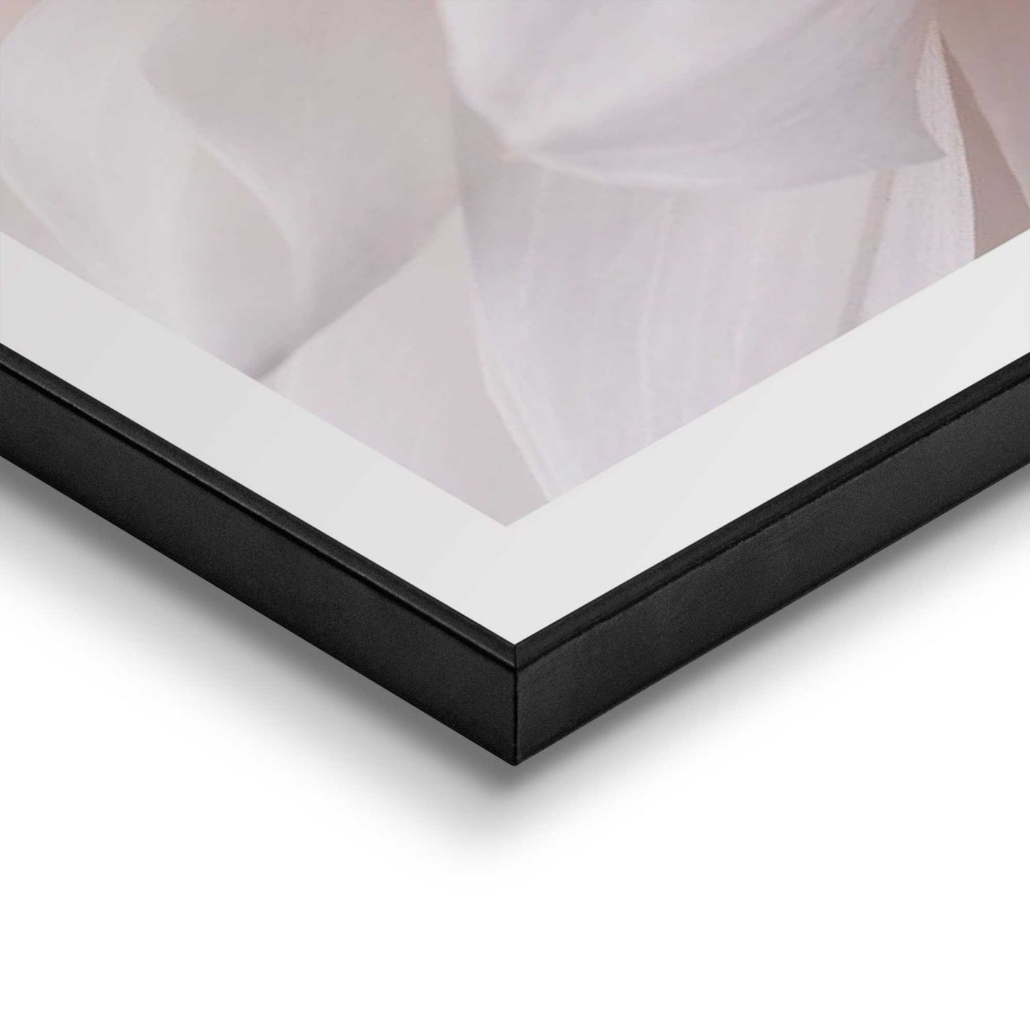 Framed in Black Flower Close Up 70x50