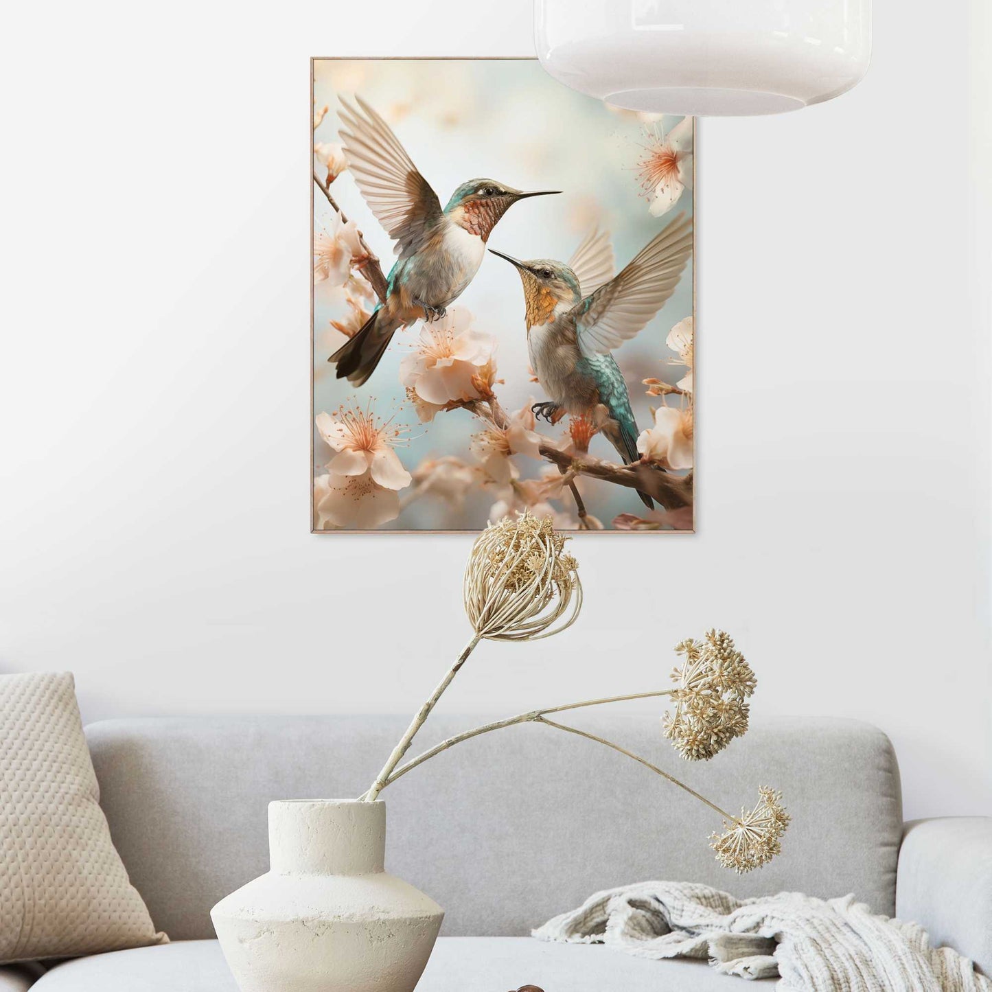 Framed in Wood Hummingbirds 50x40