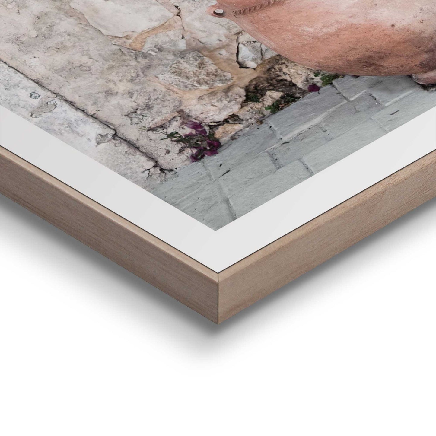 Framed in Wood Mediterranean 50x40