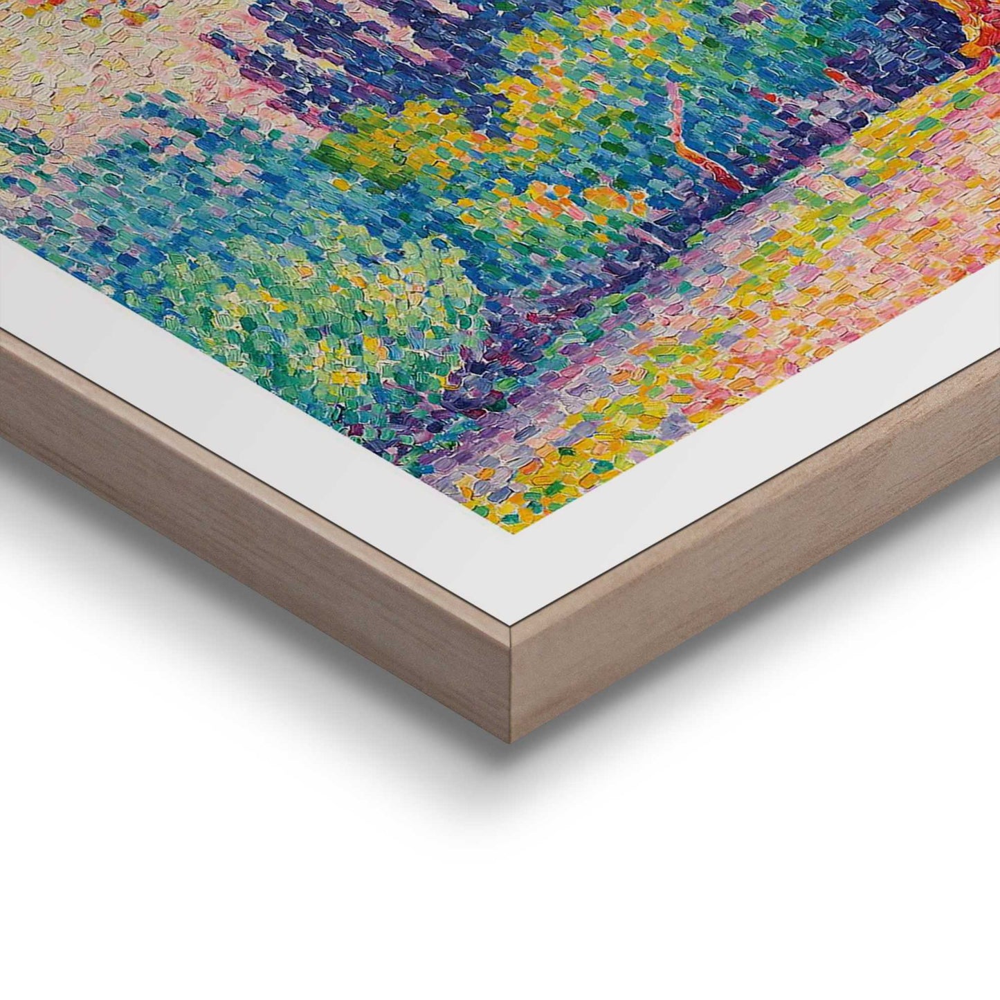 Framed in Wood Paul Signac - pine tree in Saint-Tropez 40x50