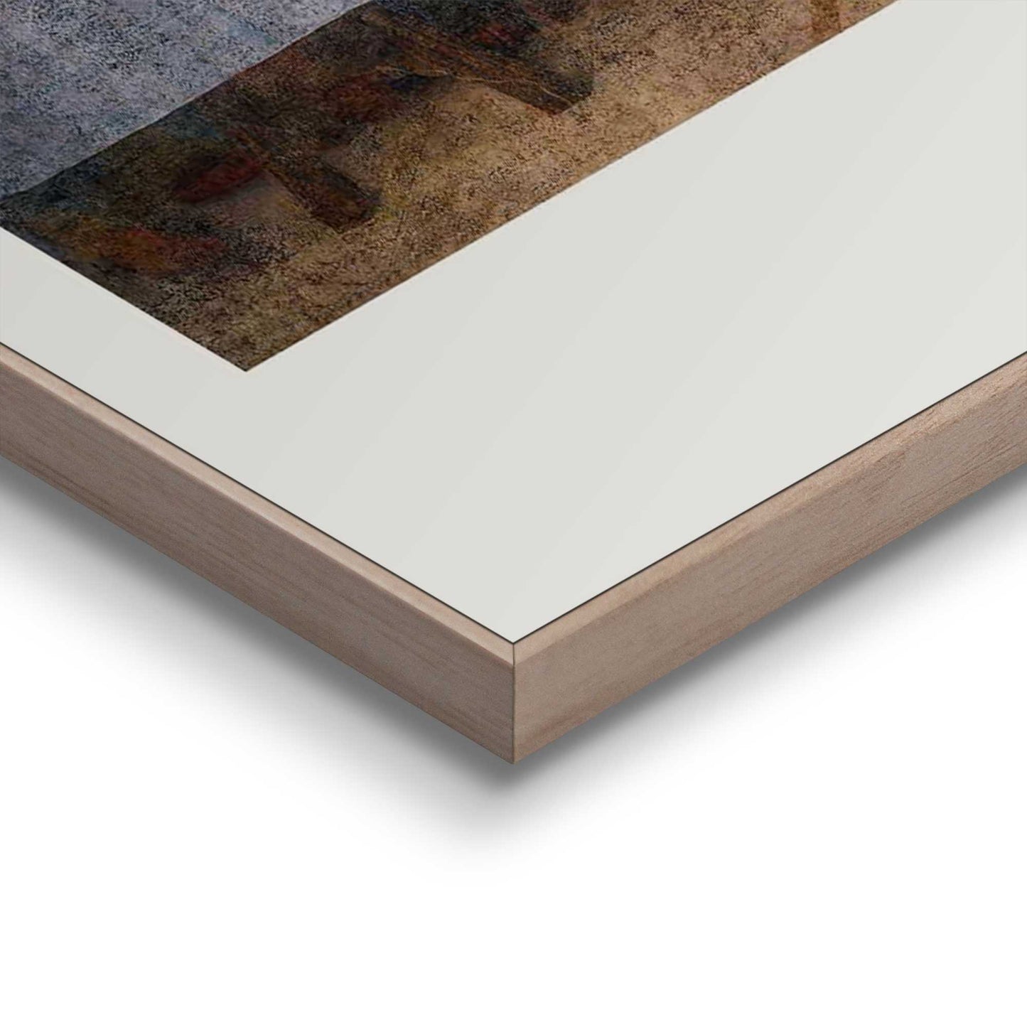 Framed in Wood Leonardo Da Vinci - the last supper 50x70