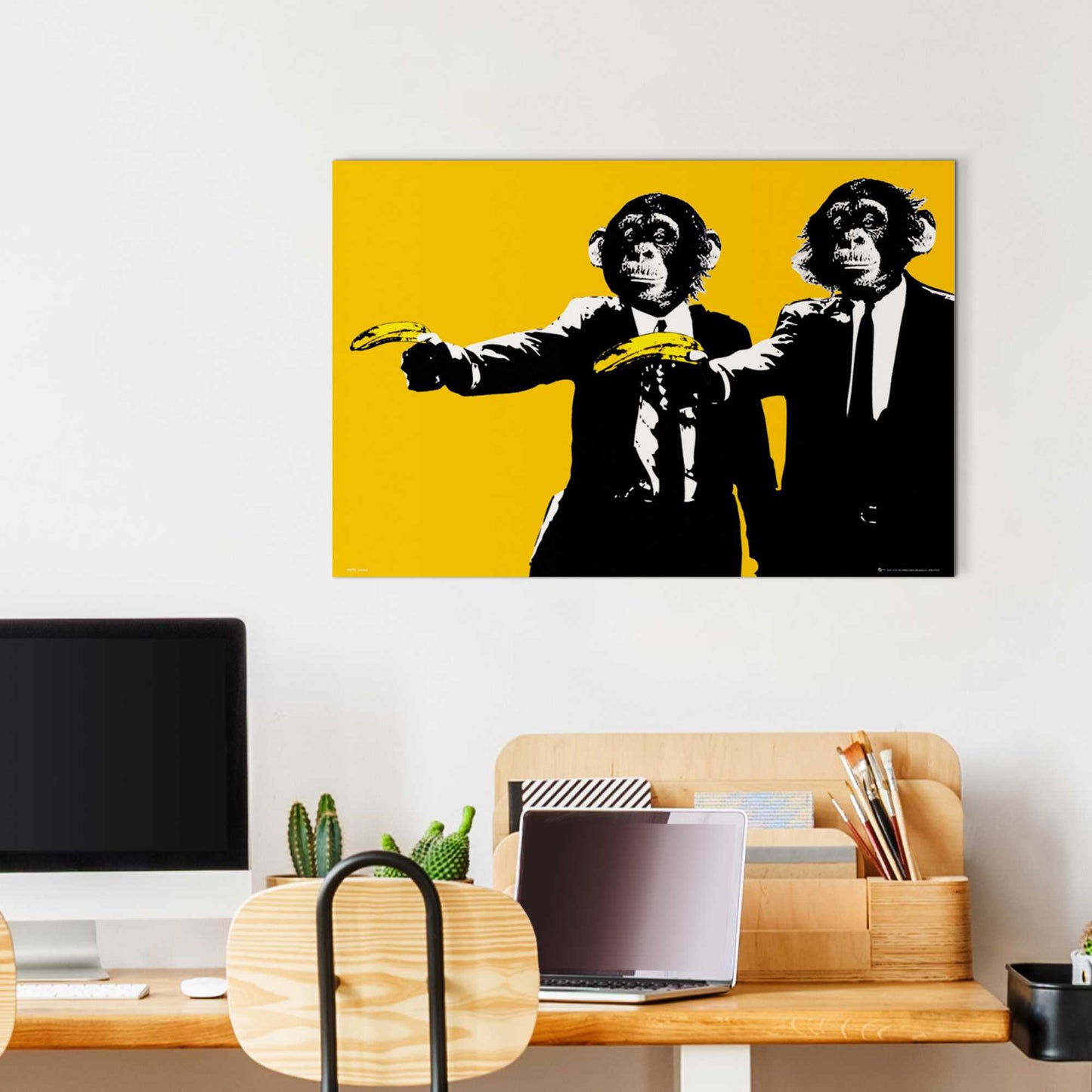 Painting Monkeys Bananas 60x90