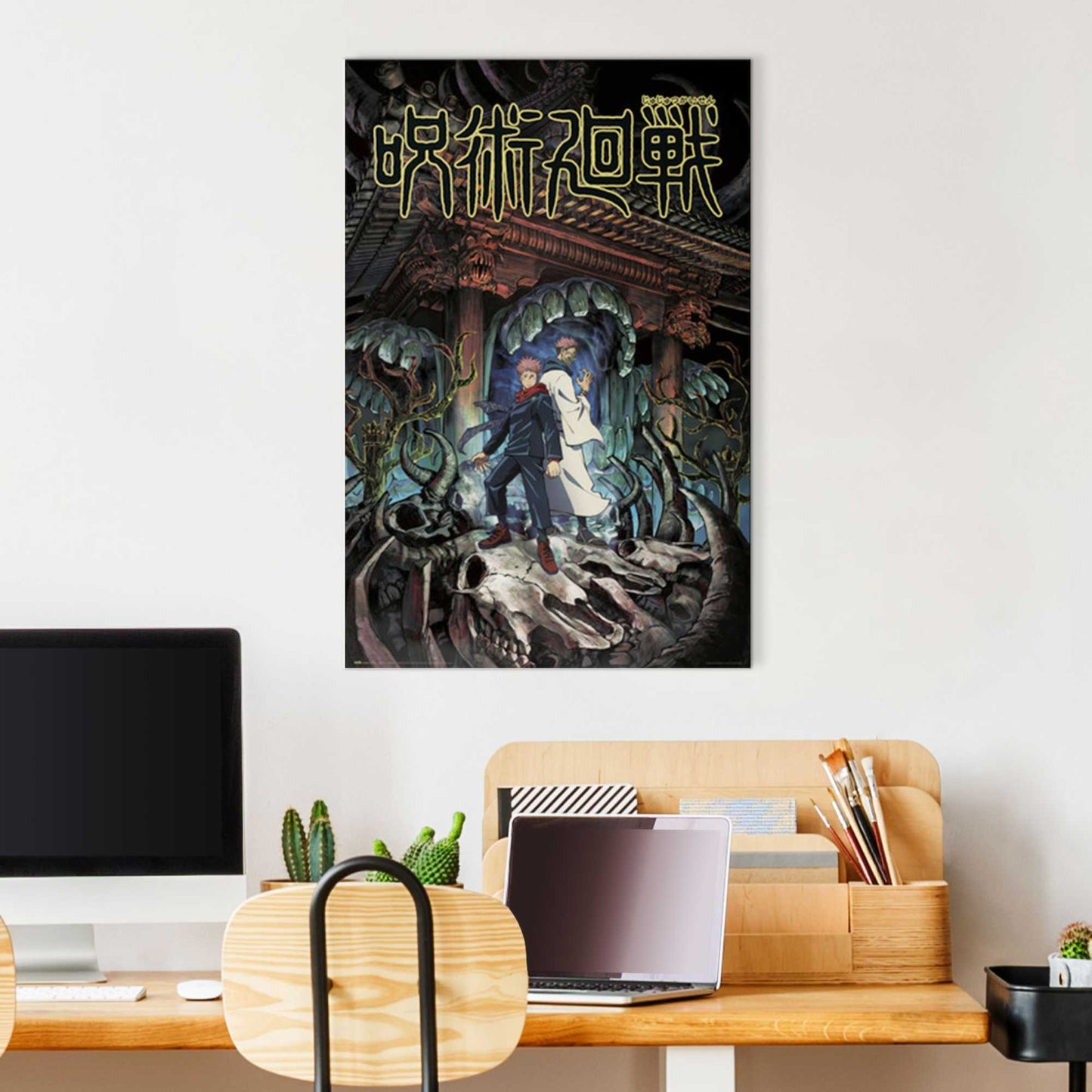 Painting Jujutsu Kaisen - Yuji & Sukuna 90x60