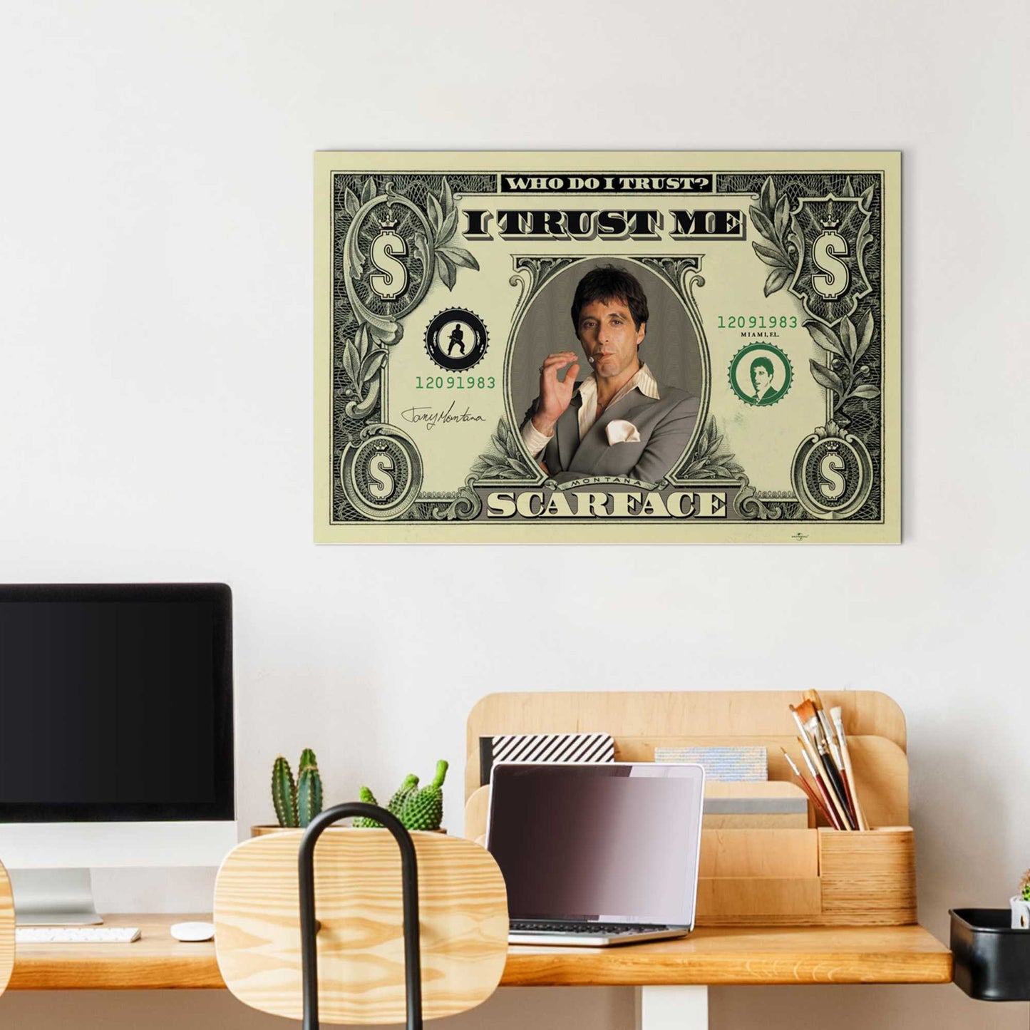 Painting Scarface - dollar 60x90