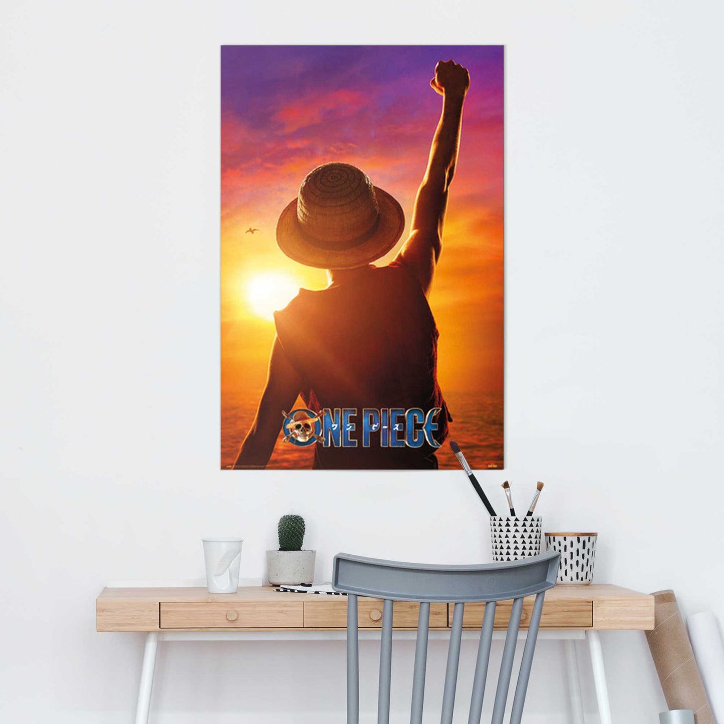 Painting One Piece - Monkey D. Luffy 90x60