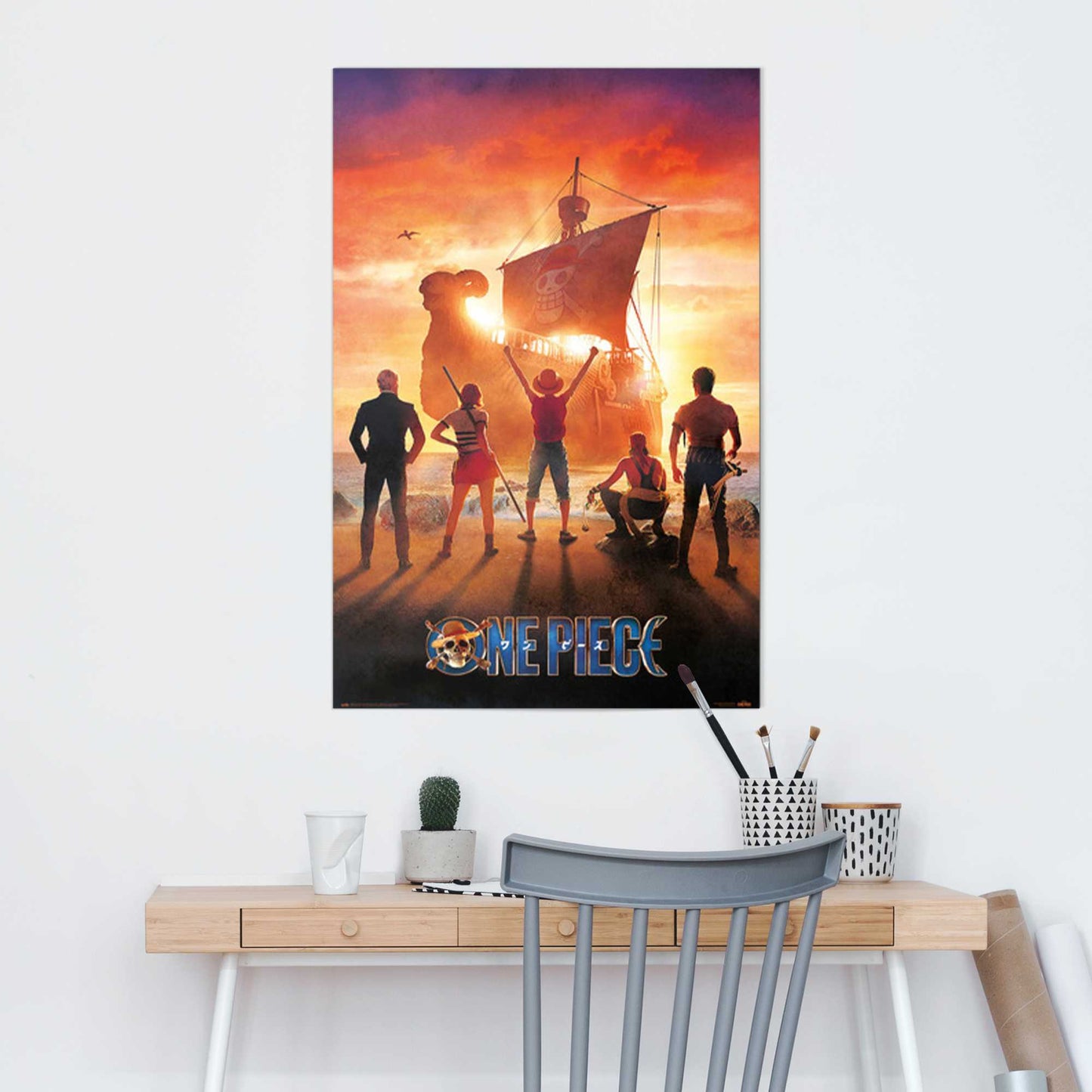 Painting One Piece straw hat pirates 90x60