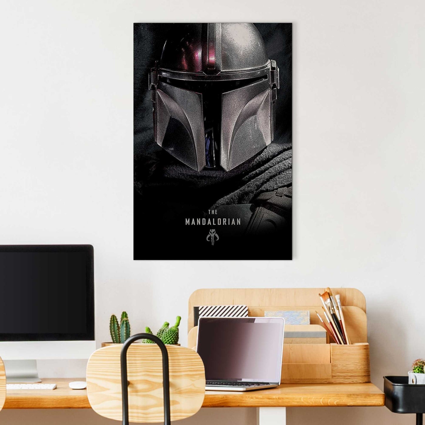 Painting Star Wars The Mandalorian - dark 90x60