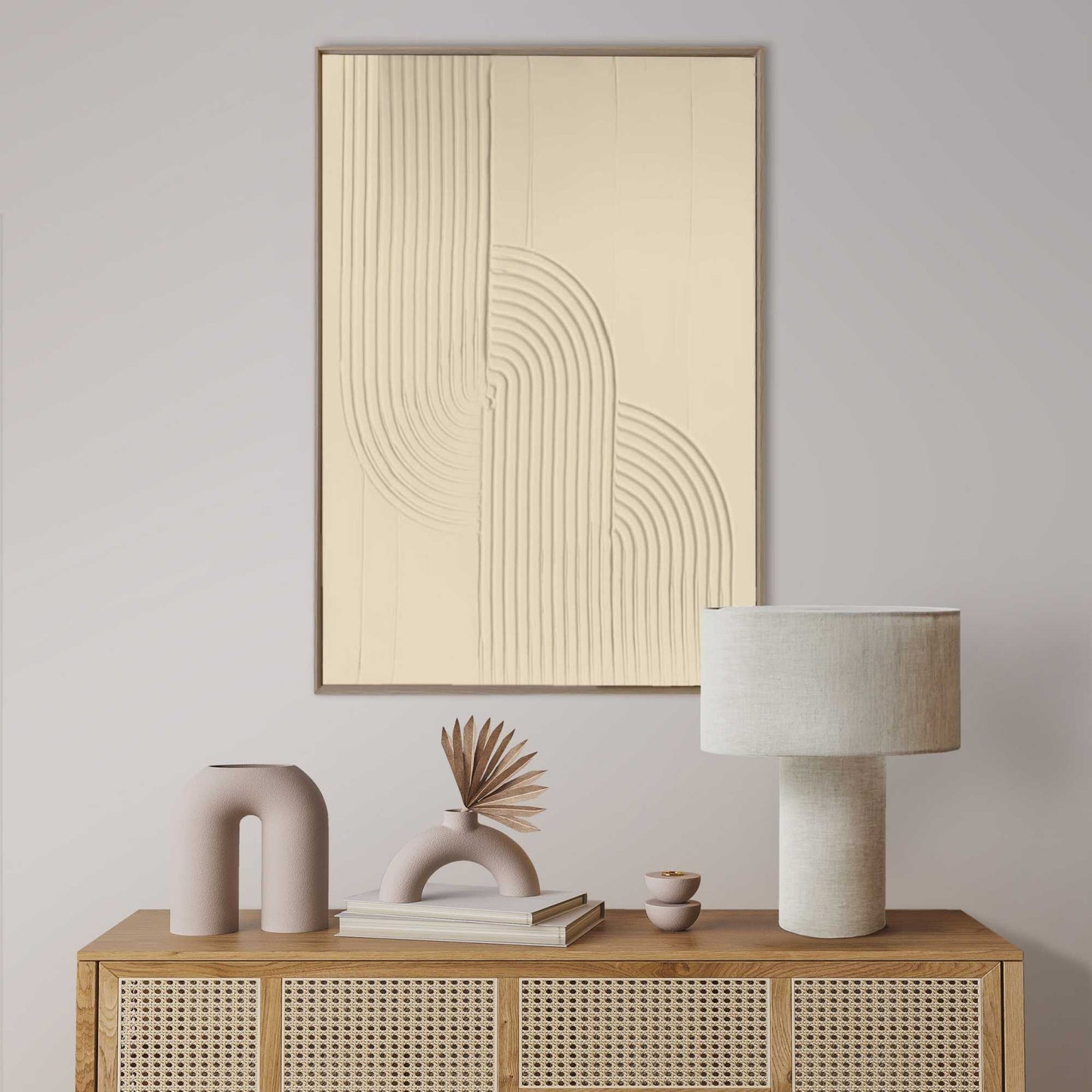 Handmade 3D Art Knot - sand 70x50