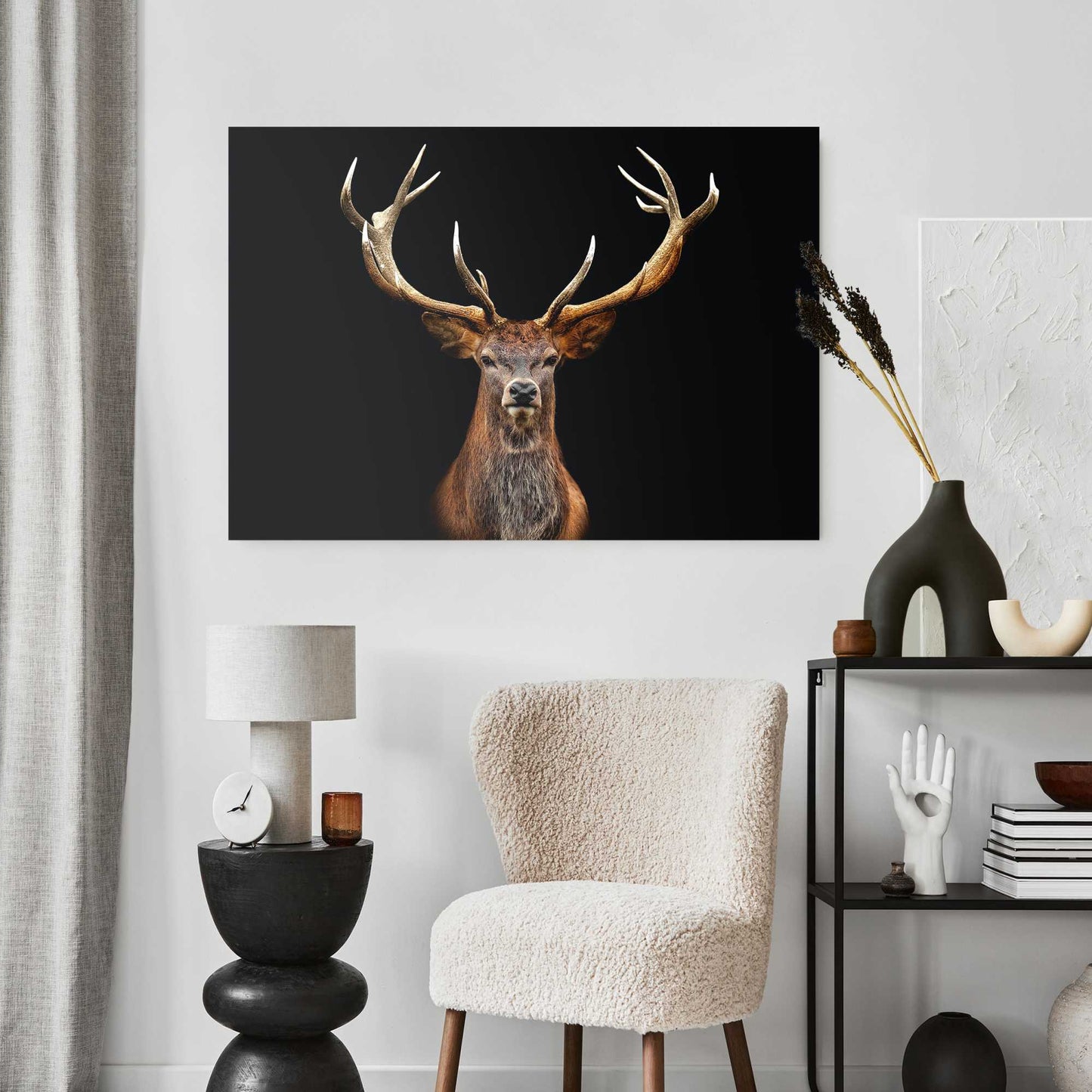 Plexiglass painting Deer in the Dark 70x100