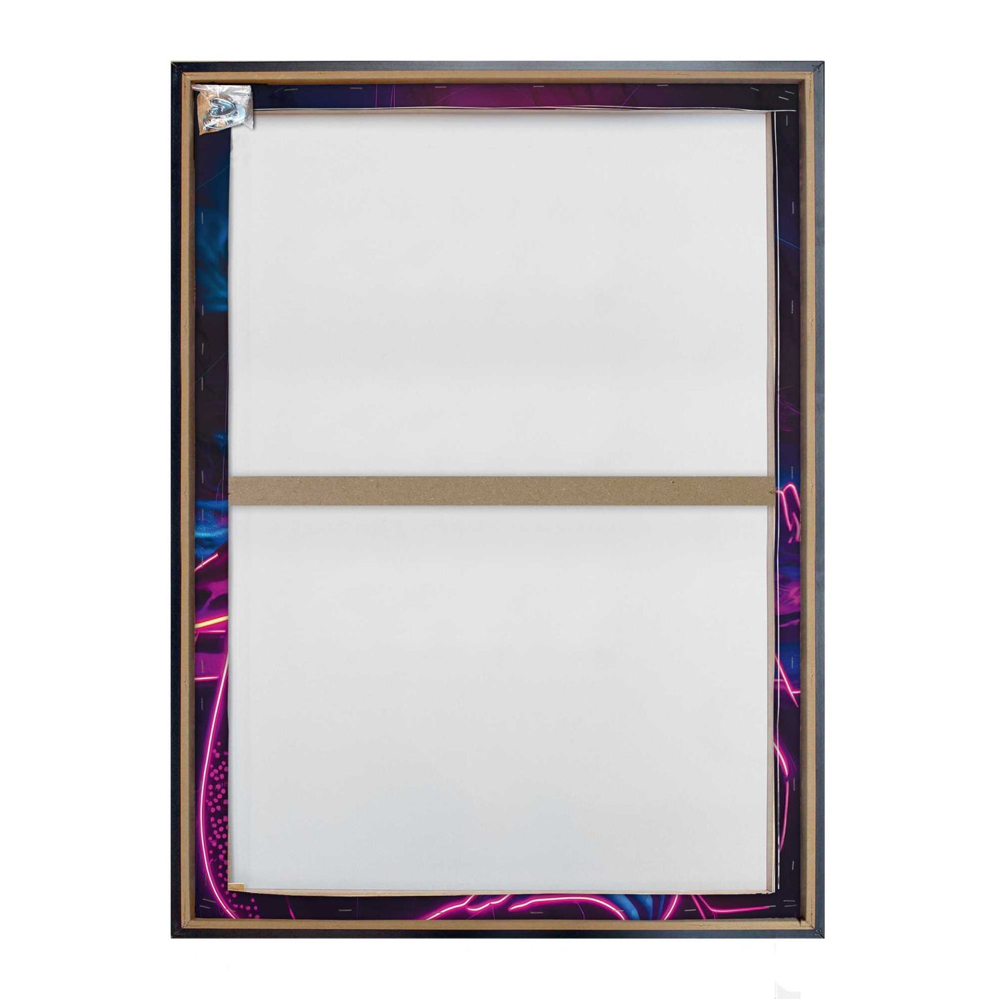 Canvas walldecoration Mona Lisa - neon accents 80x60
