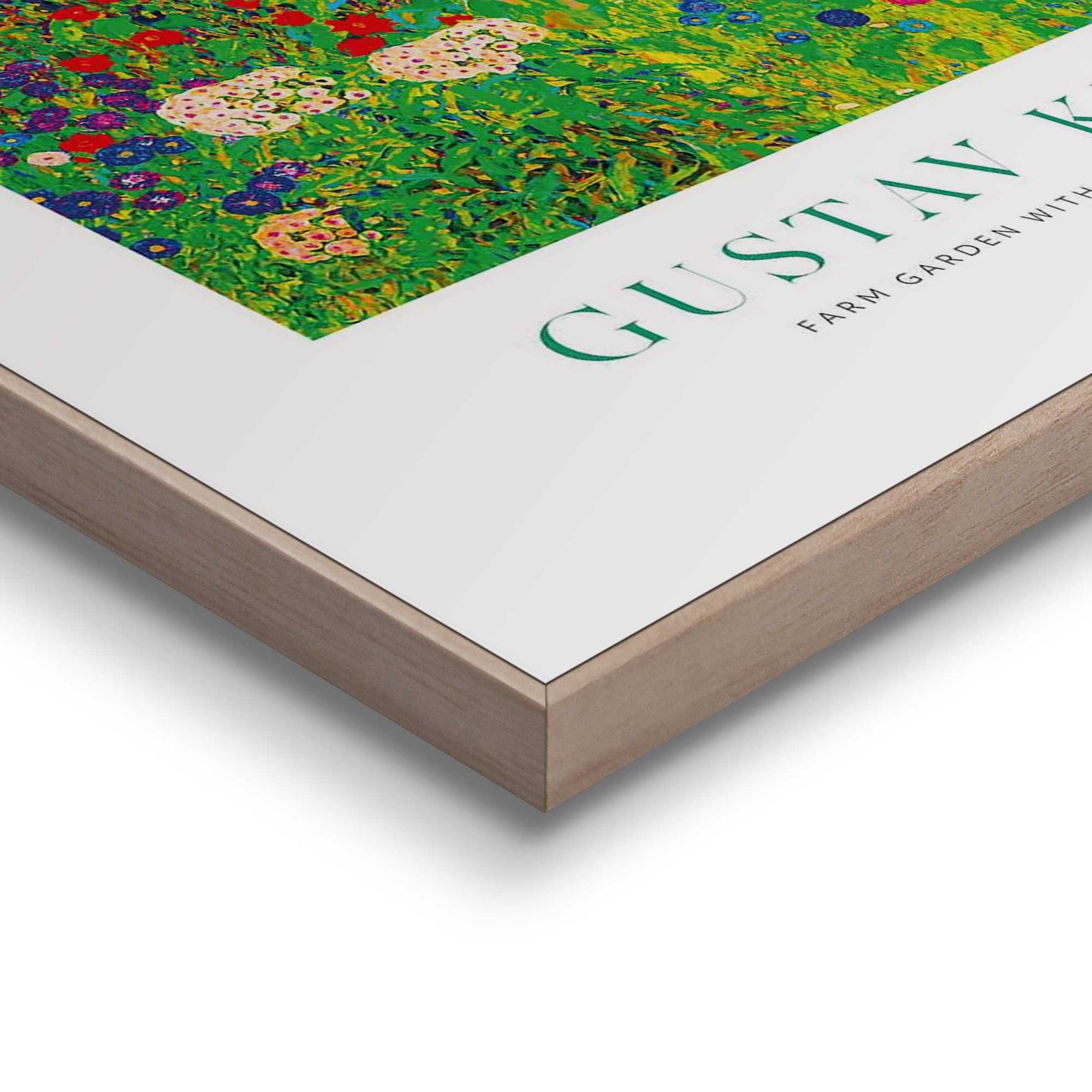 Framed in Wood Klimt Gardens Bright Set 70x50