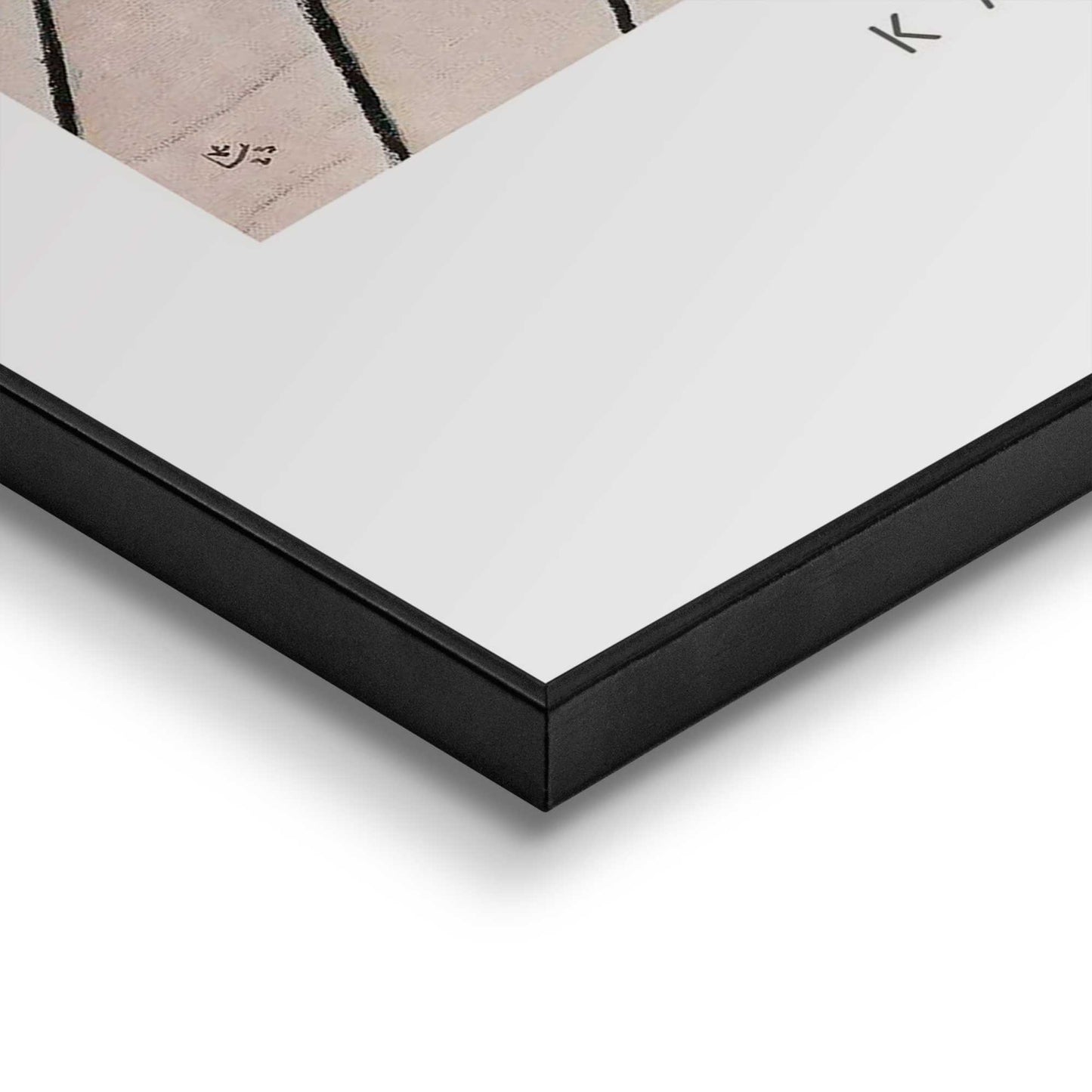 Framed in Black Wassily Kandinsky - Diagonal 70x50