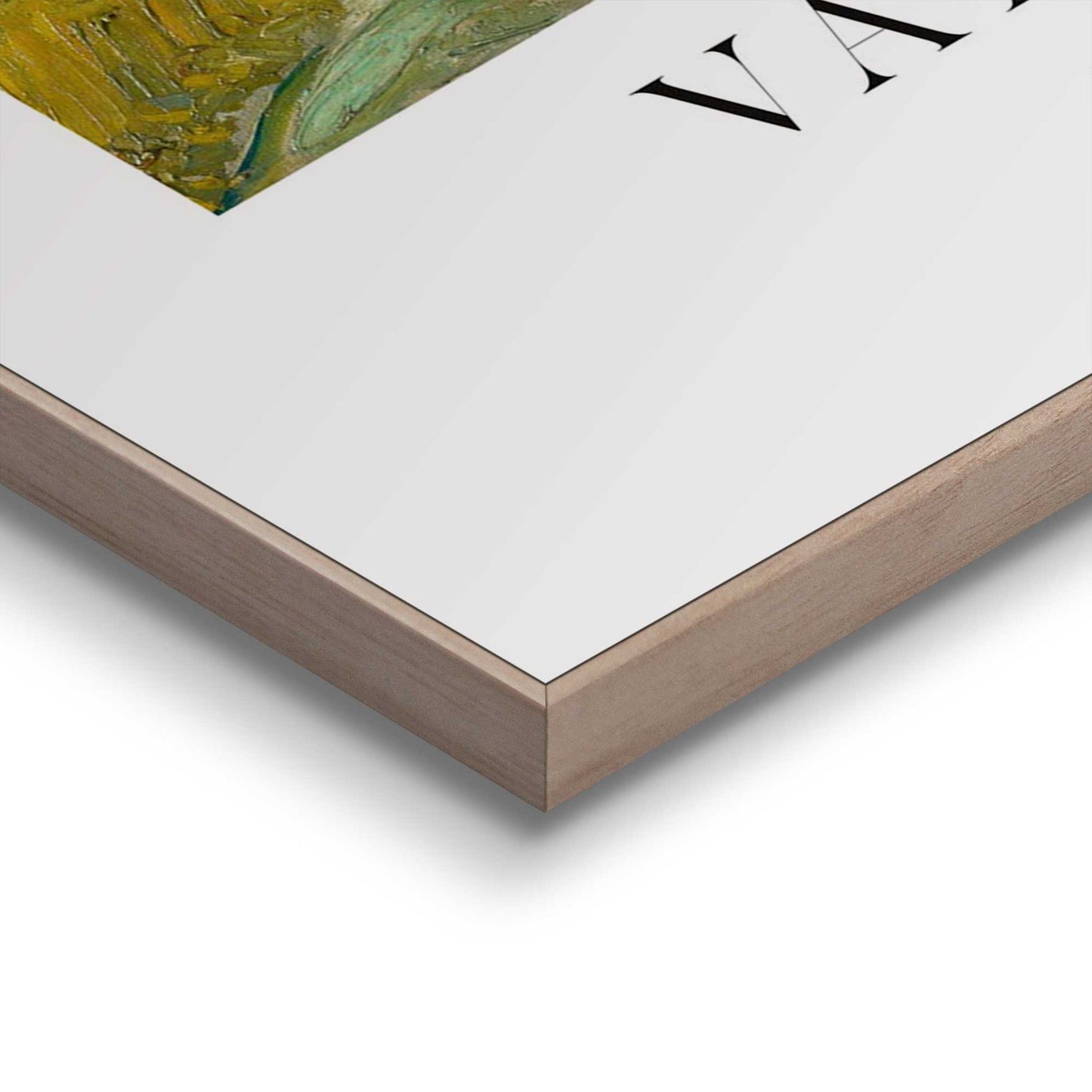 Framed in Wood Van Gogh - wheat field with cypresses 70x50