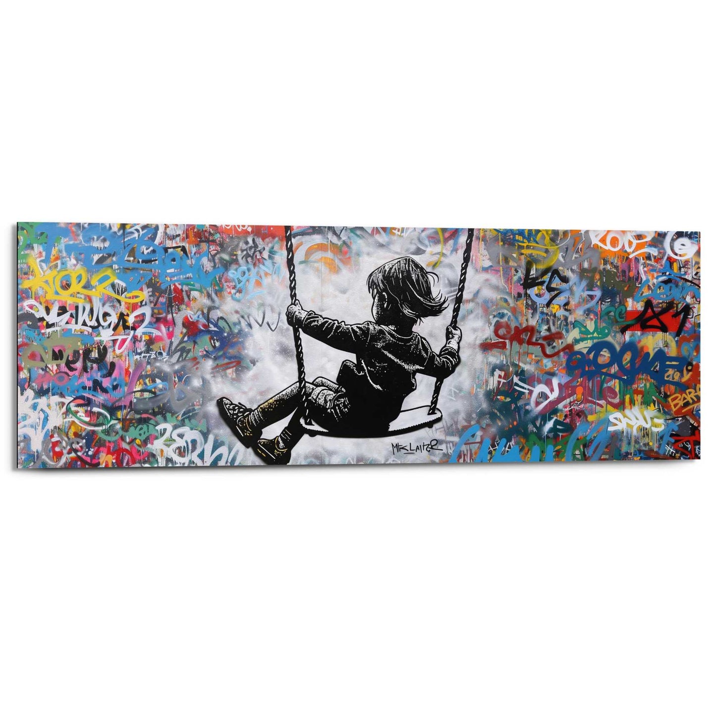 Painting Swinging Together 30x90
