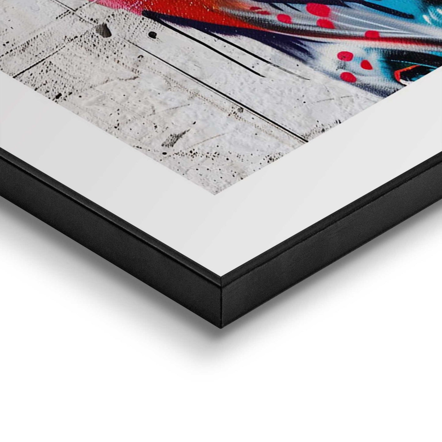 Framed in Black Colour Cow 70x50