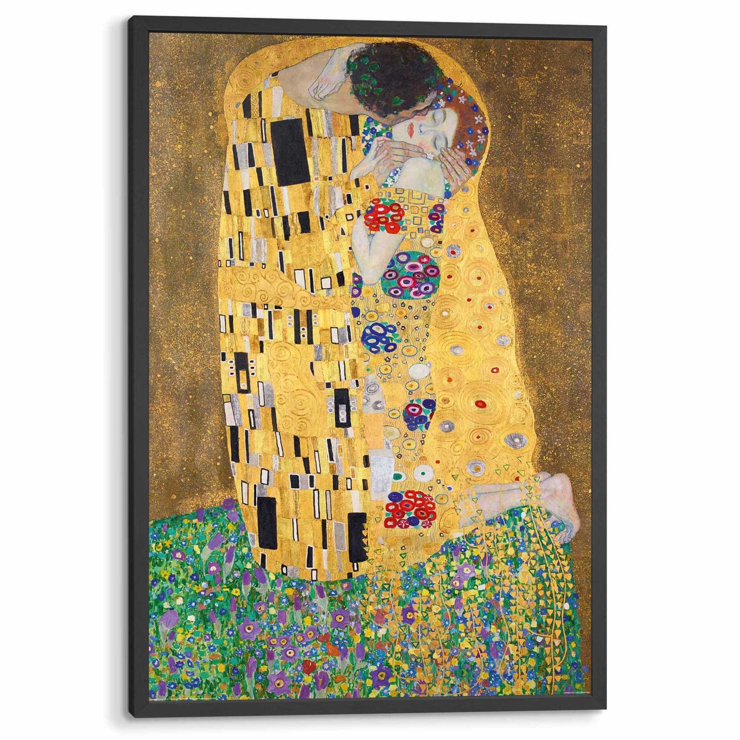 Framed poster Gustav Klimt - the kiss 94x63