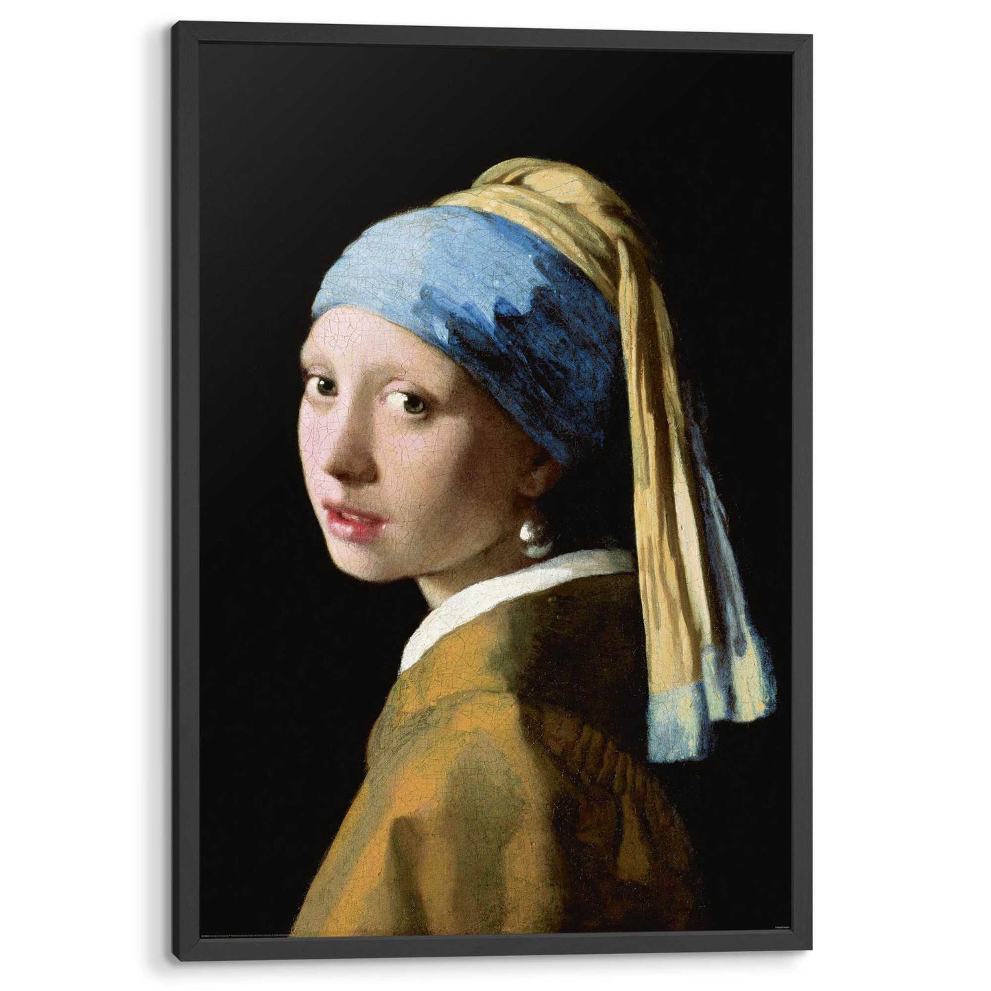 Framed poster Vermeer - Girl with a Pearl Earring 94x63