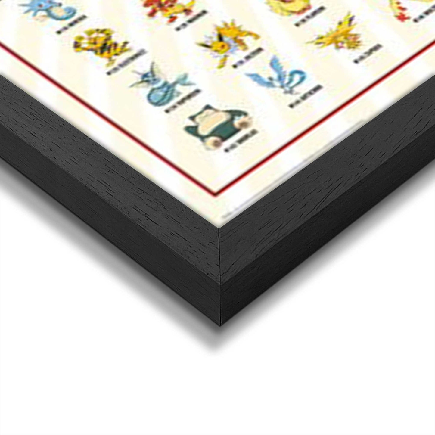 Framed poster Pokemon - kanto 151 english 94x63