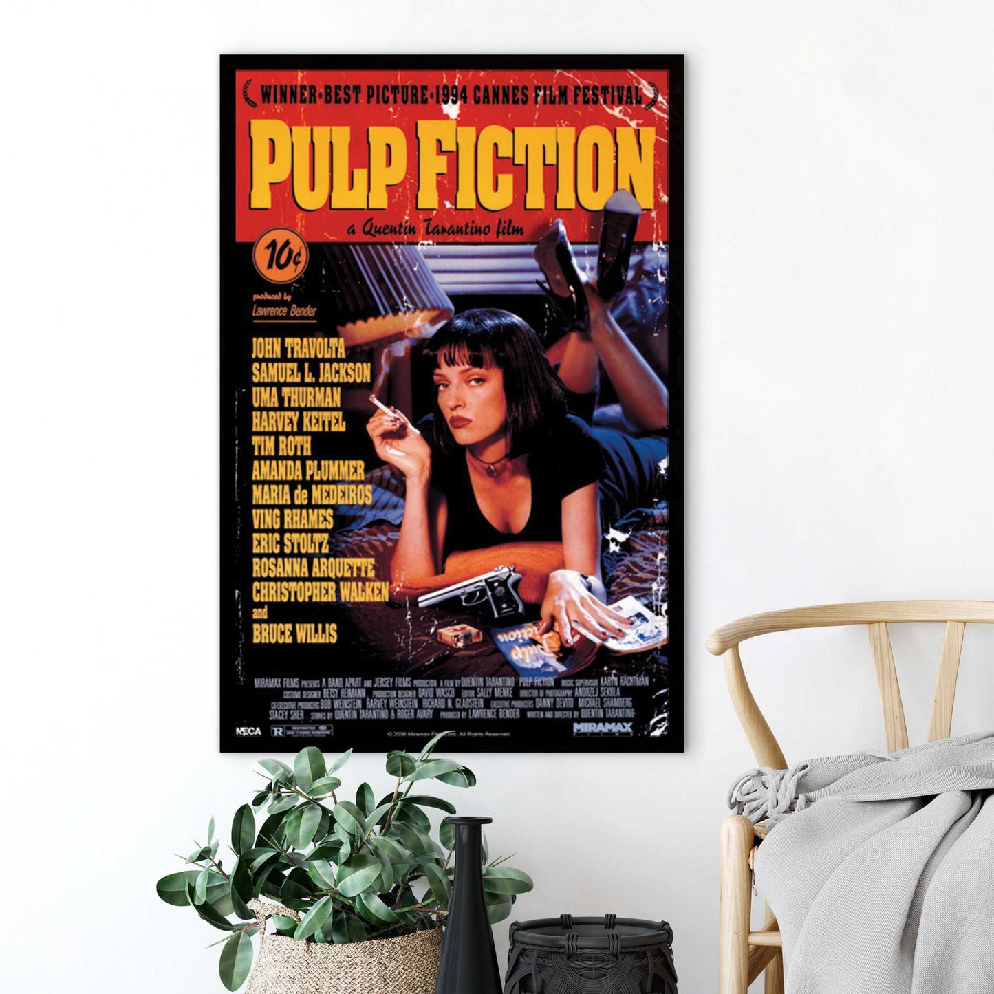 Framed poster Pulp Fiction 94x63