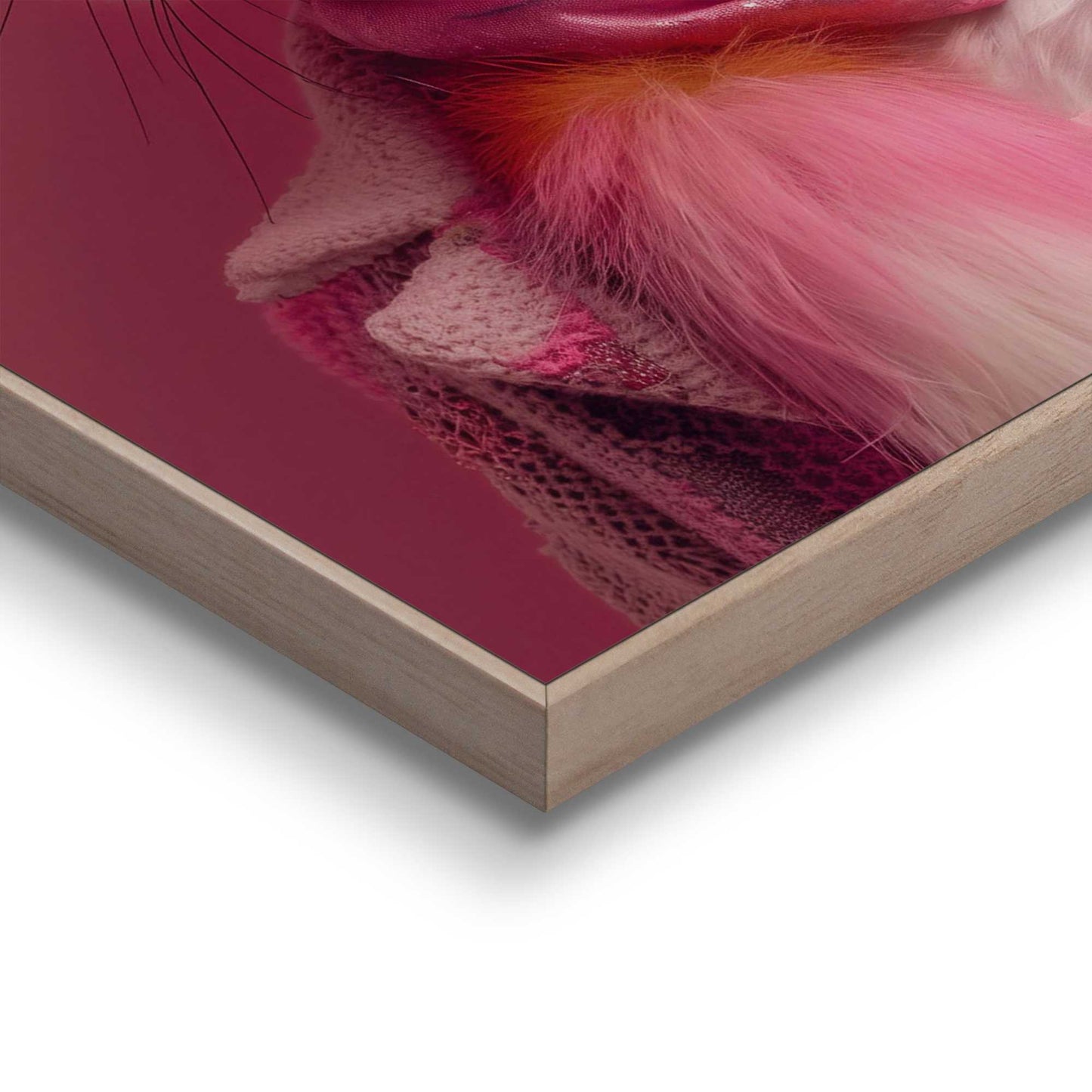 Framed in Wood Foxy Fox 50x40