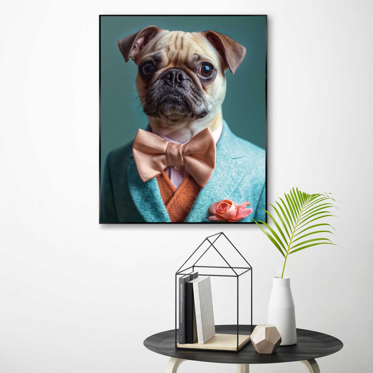 Framed in Black Bulldog Suit 50x40