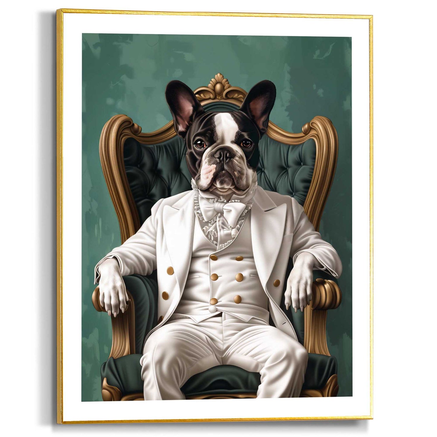 Framed in Gold French Seat 50x40