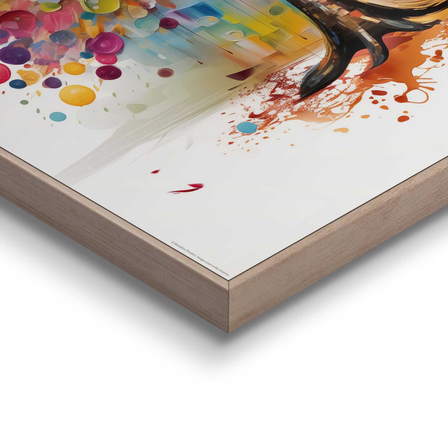 Framed in Wood Colour Tree 40x50