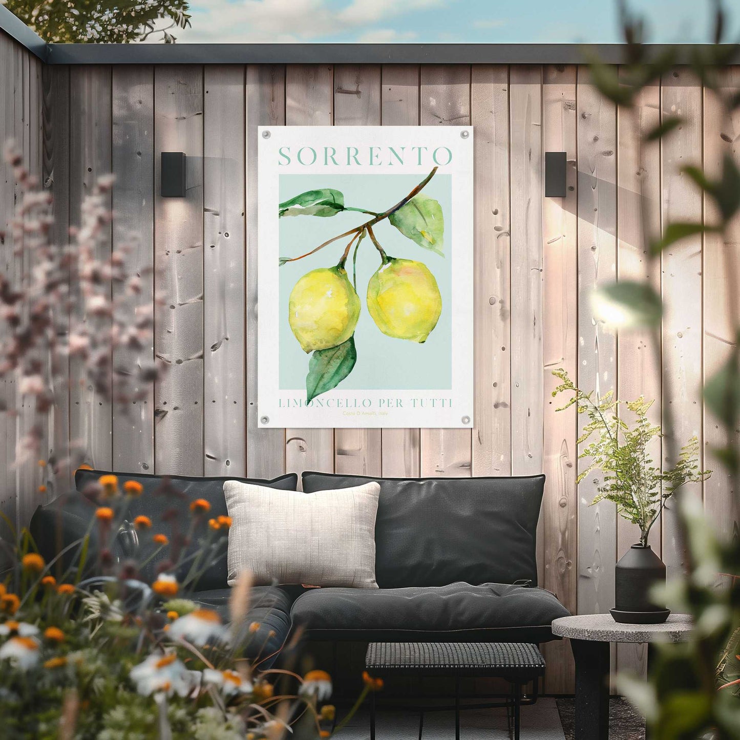 Outdoor Art Sorrento Lemons 70x50