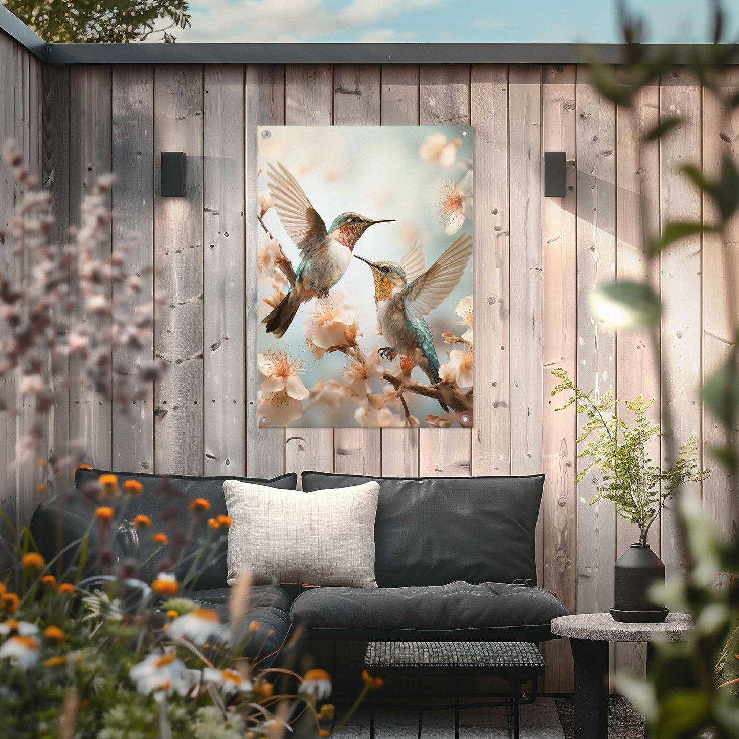 Outdoor Art Hummingbirds Soft 70x50