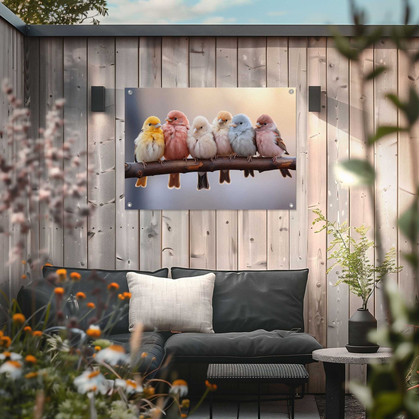 Outdoor Art Little Birdies 50x70
