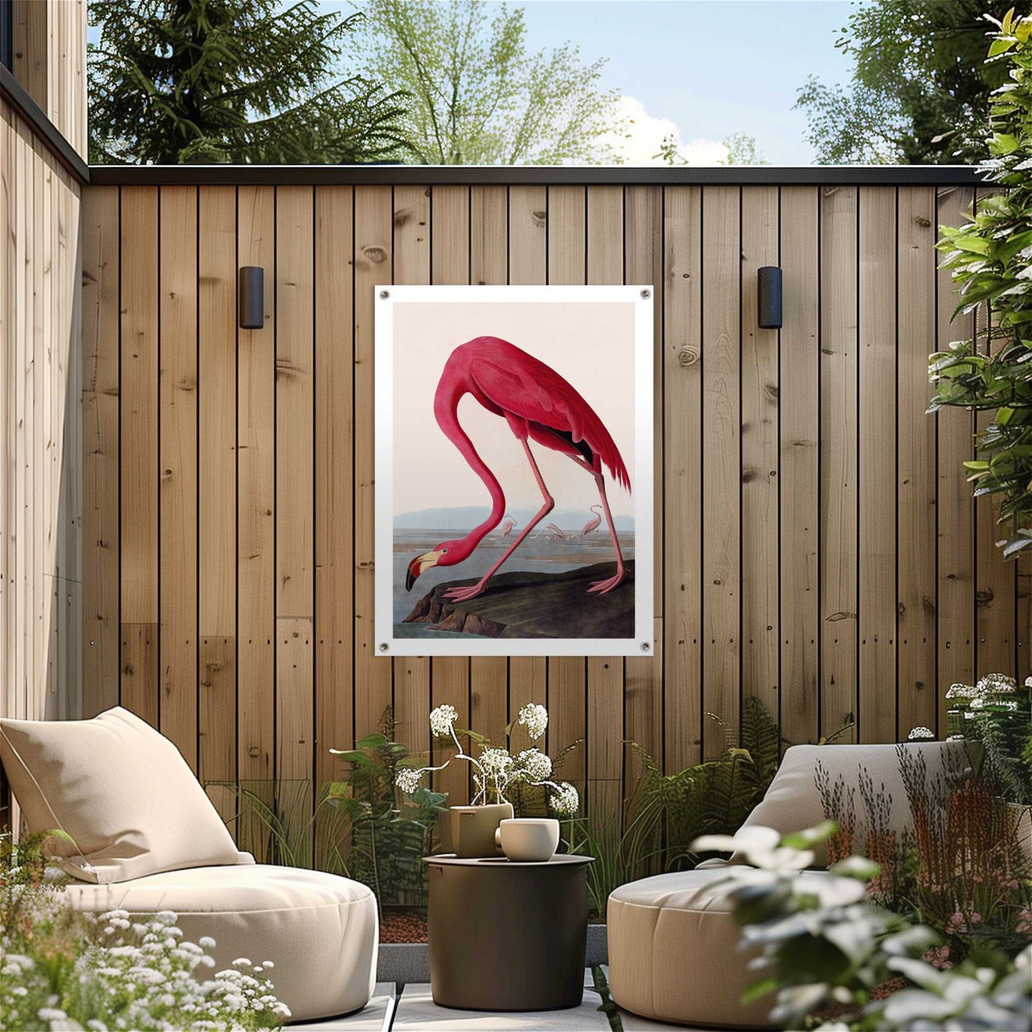 Outdoor Art Audubon Flamingo 70x50