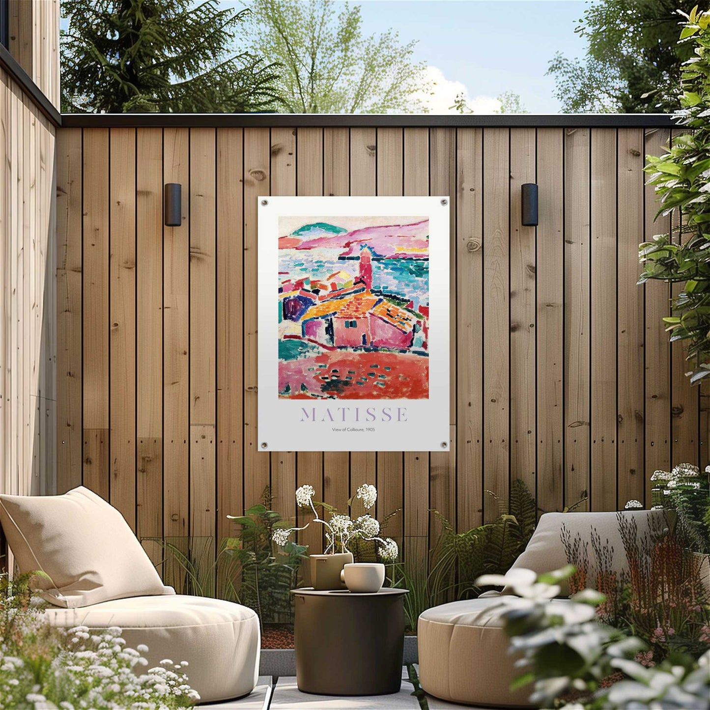 Outdoor Art Matisse - les toits de Collioure 70x50